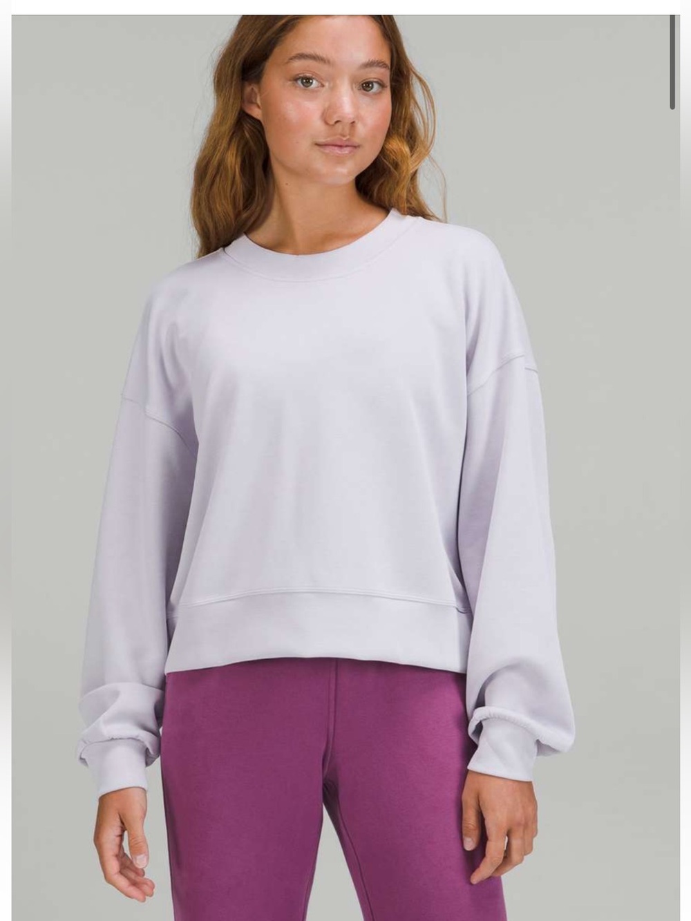 lululemon athletica Lavender Relaxed Crewneck Sweatshirt